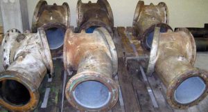 Abrasion Resistant Coatings - Mining - Diverter Vane