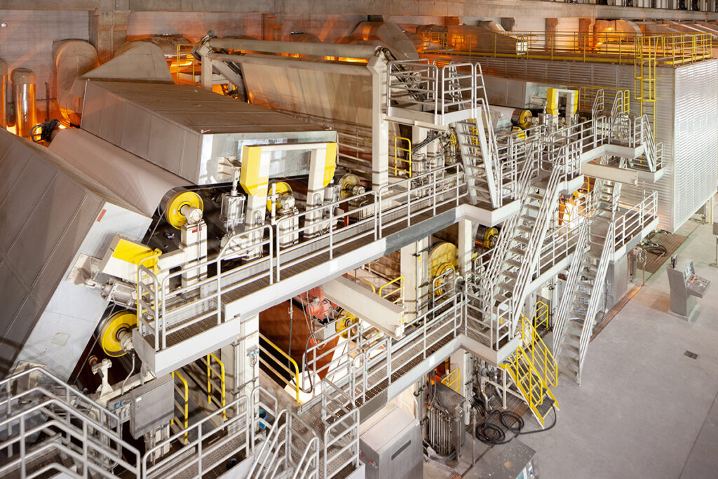 Paper Machine in paper mill plant